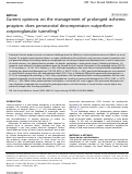 Cover page: Current opinions on the management of prolonged ischemic priapism: does penoscrotal decompression outperform corporoglanular tunneling?