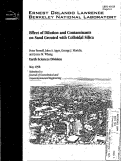 Cover page: Effect of dilution and contaminants on sand grouted with colloidal silica