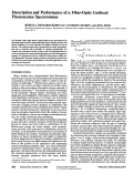 Cover page: Description and Performance of a Fiber-Optic Confocal Fluorescence Spectrometer