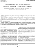 Cover page: The Feasibility of a Physical Activity Referral Network for Pediatric Obesity