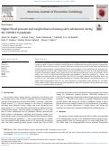 Cover page: Higher blood pressure and weight observed among early adolescents during the COVID-19 pandemic