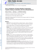 Cover page: Age as a Moderator of Change Following Compensatory Cognitive Training in Individuals With Severe Mental Illnesses