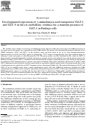 Cover page: Developmental expression of γ-aminobutyric acid transporters (GAT-1 and GAT-3) in the rat cerebellum: evidence for a transient presence of GAT-1 in Purkinje cells