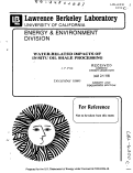 Cover page: WATER-RELATED IMPACTS OF IN-SITY OIL SHALE PROCESSING