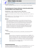 Cover page: The development of trauma-informed community partnerships: A mixed method social network study.