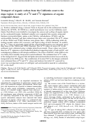 Cover page: Transport of organic carbon from the California coast to the slope region: A study of Delta 14 C and delta 13 C signatures of organic compound classes