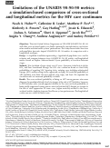 Cover page: Limitations of the UNAIDS 90-90-90 metrics: a simulation-based comparison of cross-sectional and longitudinal metrics for the HIV care continuum