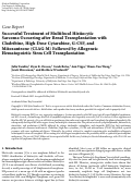 Cover page: Successful Treatment of Multifocal Histiocytic Sarcoma Occurring after Renal Transplantation with Cladribine, High-Dose Cytarabine, G-CSF, and Mitoxantrone (CLAG-M) Followed by Allogeneic Hematopoietic Stem Cell Transplantation