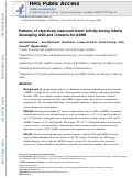 Cover page: Patterns of objectively measured motor activity among infants developing ASD and concerns for ADHD