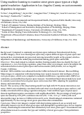 Cover page: Using machine learning to examine street green space types at a high spatial resolution: Application in Los Angeles County on socioeconomic disparities in exposure