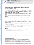 Cover page: Seriously Ill Patients Prioritized Goals and Their Clinicians Perceptions of Those Goals.