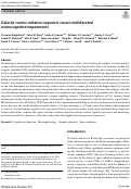 Cover page: Galactic cosmic radiation exposure causes multifaceted neurocognitive impairments