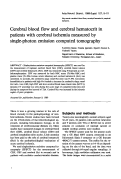 Cover page: Cerebral blood flow and cerebral hematocrit in patients with cerebral ischemia measured by single‐photon emission computed tomography