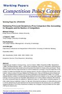 Cover page: Estimating Firm-Level Demand at a Price Comparison Site: Accounting for Shoppers and the Number of Competitors