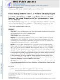 Cover page: Online Ratings and Perceptions of Pediatric Otolaryngologists