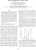 Cover page: Semantic Ambiguity Effects: A Matter of Time?