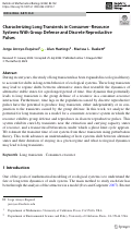 Cover page: Characterizing Long Transients in Consumer–Resource Systems With Group Defense and Discrete Reproductive Pulses