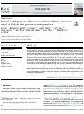 Cover page: Molecular phylogeny and inflorescence evolution of Prunus (Rosaceae) based on RAD-seq and genome skimming analyses.