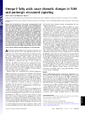 Cover page: Omega-3 fatty acids cause dramatic changes in TLR4 and purinergic eicosanoid signaling