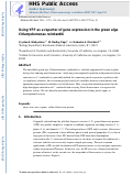 Cover page: Using YFP as a Reporter of Gene Expression in the Green Alga Chlamydomonas reinhardtii