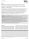 Cover page: An autosomal dominant neurological disorder caused by de novo variants in FAR1 resulting in uncontrolled synthesis of ether lipids.