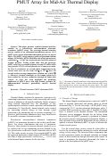 Cover page: PMUT Array for Mid-Air Thermal Display