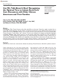 Cover page: Can We Talk About It Now? Recognizing the Optimal Time to Initiate End-of-Life Care Discussions with Older Chinese Americans and Their Families