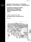 Cover page: Simulations of Sizing and Comfort Improvements for Residential Forced-Air Heating and Cooling Systems