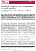 Cover page: Ferroelectric polarization reversal via successive ferroelastic transitions