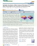 Cover page: Spotlight: Visualization of Moiré Quantum Phenomena in Transition Metal Dichalcogenide with Scanning Tunneling Microscopy