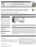 Cover page: Effects of design parameters and puff topography on heating coil temperature and mainstream aerosols in electronic cigarettes