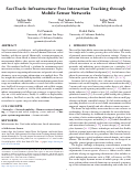 Cover page: SociTrack: Infrastructure-Free Interaction Tracking through Mobile Sensor Networks