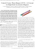 Cover page: Canted–Cosine–Theta Magnet (CCT)—A Concept for High Field Accelerator Magnets