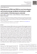 Cover page: Requirement of POL3 and POL4 on non-homologous and microhomology-mediated end joining in rad50/xrs2 mutants of Saccharomyces cerevisiae