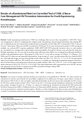 Cover page: Results of a Randomized Wait-List Controlled Trial of CAYA: A Nurse Case Management HIV Prevention Intervention for Youth Experiencing Homelessness.