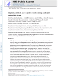 Cover page: Oxytocin, cortisol, and cognitive control during acute and naturalistic stress