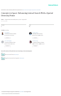 Cover page: Concepts in Space: Enhancing Lexical Search With a Spatial Diversity Prime