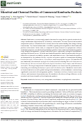Cover page: Microbial and Chemical Profiles of Commercial Kombucha Products