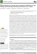 Cover page: Hybrid Machine Learning and Geostatistical Methods for Gap Filling and Predicting Solar-Induced Fluorescence Values