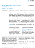 Cover page: Sleep-Disordered Breathing and Spinal Cord Injury: A State-of-the-Art Review.