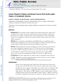 Cover page: Serum Vitamin D Status and Breast Cancer Risk by Receptor Status: A Systematic Review.