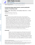 Cover page: Post-learning Hippocampal Dynamics Promote Preferential Retention of Rewarding Events