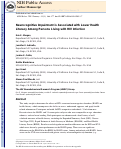 Cover page: Neurocognitive impairment is associated with lower health literacy among persons living with HIV infection.