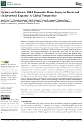 Cover page: Update on Pediatric Mild Traumatic Brain Injury in Rural and Underserved Regions: A Global Perspective