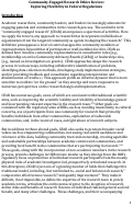 Cover page: Community-Engaged Research Ethics Review: Exploring Flexibility in Federal Regulations.