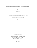 Cover page: Learning and Planning for Industrial Robotic Manipulation