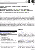 Cover page: Potential virus-mediated nitrogen cycling in oxygen-depleted oceanic waters