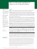 Cover page: Effect of endovascular reperfusion in relation to site of arterial occlusion