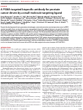 Cover page: A PSMA-targeted bispecific antibody for prostate cancer driven by a small-molecule targeting ligand