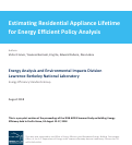 Cover page: Estimating Residential Appliance Lifetime for Energy Efficient Policy Analysis